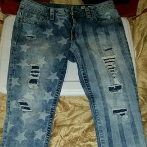 Miss Me American Spirit Mid Rise Skinny Jeans